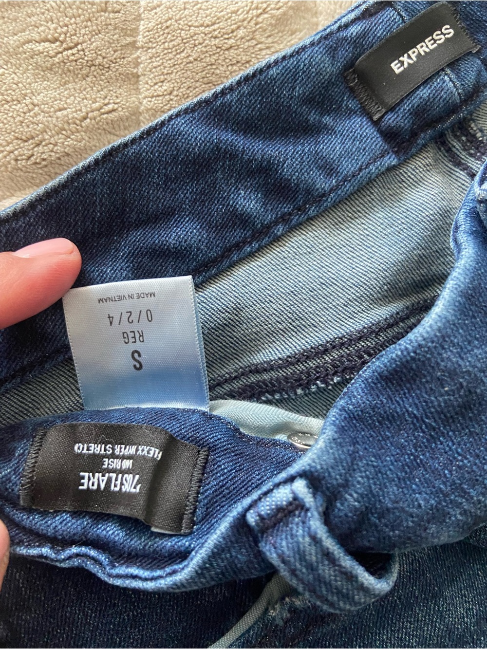 Express Dark Blue Stretch Jeggings